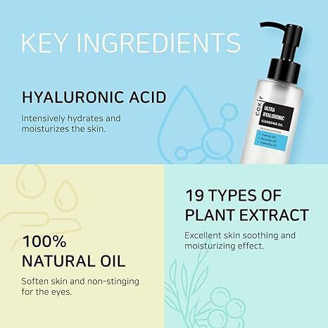 Coxir Hyaluronic Facial Cleansing Oil For Oil Control 150ml