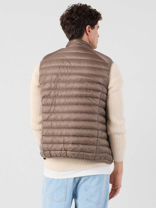 Tom Sleeveless Puffer Jacket Waterproof Brown