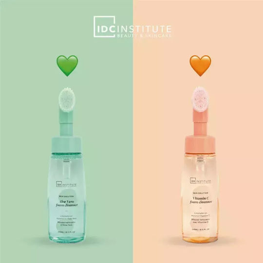IDC Institute Exfobrush Vitamin C Gesichtsreiniger Schaumstoff Für Kontrolle der Fettigkeit & Antioxidativ Wirkung 240ml