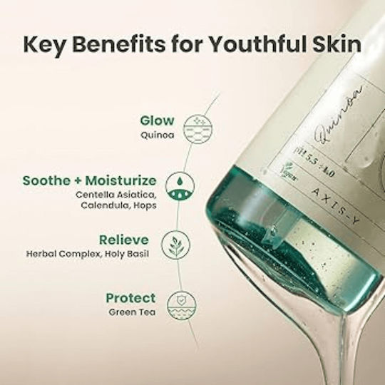 Axis-y Quinoa One-Step Gel Gesichtsreiniger Für Kontrolle Der Fettigkeit & Beruhigende Wirkung 180ml