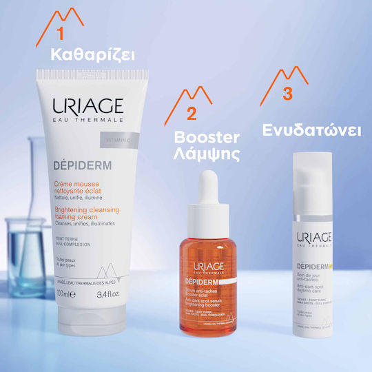 Uriage Depiderm Spumă Demachiant Facial pentru Strălucire 100ml