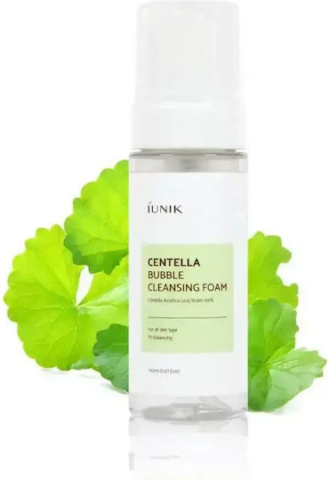 iUNIK Centella Gesichtsreiniger Schaumstoff Für Kontrolle der Fettigkeit & Feuchtigkeitsspendende Wirkung 150ml