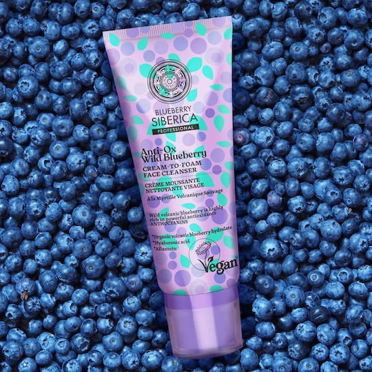 Natura Siberica Anti Ox Wild Blueberry Face Cleansing Foam with Antioxidant & Brightening Action 100ml