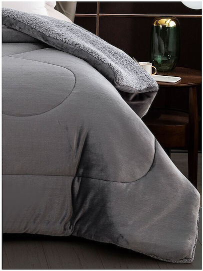 Sunshine Κουβερτοπάπλωμα Υπέρδιπλο 240x220εκ. Light Grey