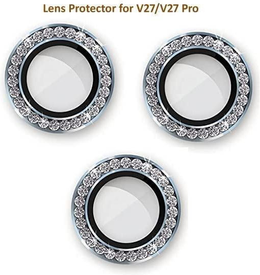 Kameraobjektiv Ring mit Glitzerkristall Schwarz für Galaxy A14