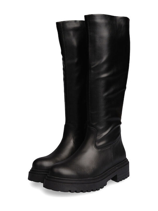 Leather Women's Riding Boots Black