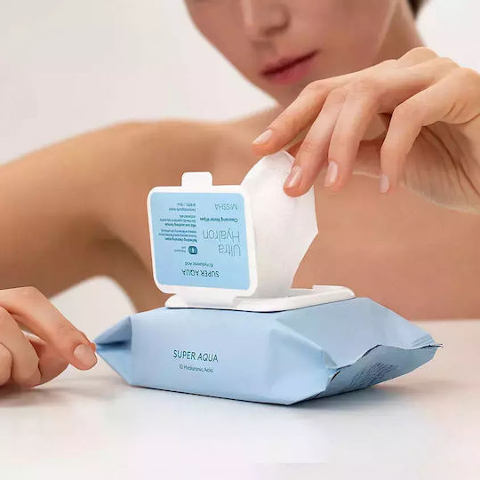 Missha Super Aqua Gesichtsreiniger Tücher Für Gesicht Und Augen Mit Feuchtigkeitsspendender Und Antioxidativer Wirkung 30 Stück