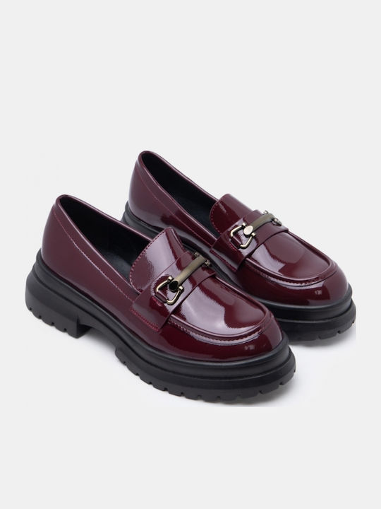 Γυναικεία Loafers σε Μπορντό Χρώμα