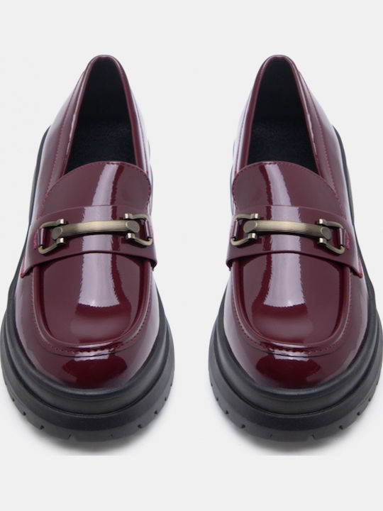 Γυναικεία Loafers σε Μπορντό Χρώμα