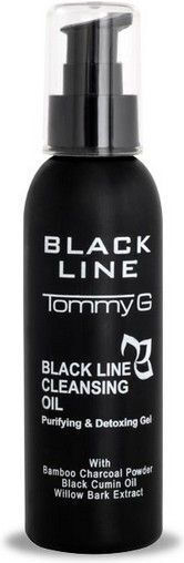 TommyG Black Line Reinigungsöl Gesichtsreinigung Für Reduzierung Von Rötungen Und Kontrolle Der Fettigkeit 150ml