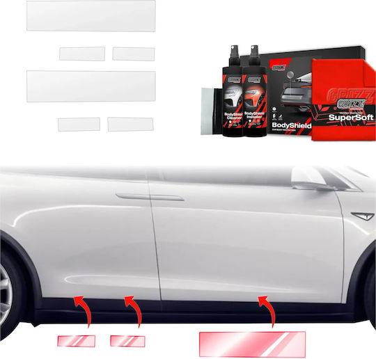 Grizzglass Protective Film Sill Grizzglass Bodyshield Tesla Model X 2021-2025 6w1