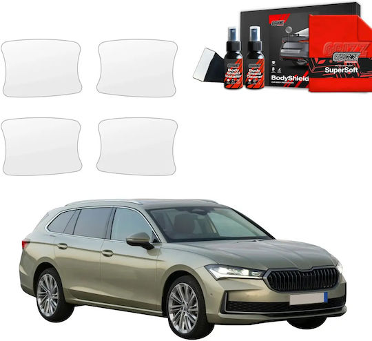 Grizzglass Protective Film Door Handles Grizzglass Bodyshield Skoda Superb 4 Combi 2024-2025 4in1