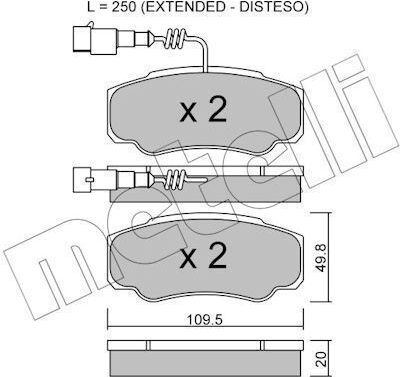 Hintere Bremsscheibensatz Nissan Cabstar Iveco-Renault ADB16032-421