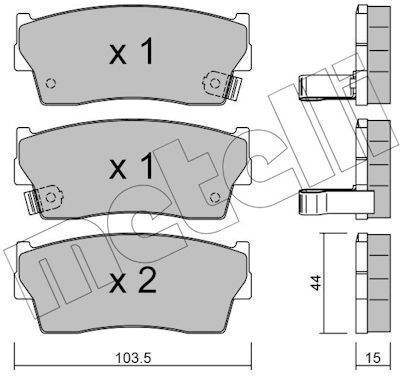 Vorderes Bremsscheiben-Set Suzuki ADB3273-421