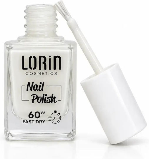 Lorin Fast Dry Polish 60" Glossy Βερνίκι Νυχιών Quick Dry Διάφανο 103 13ml