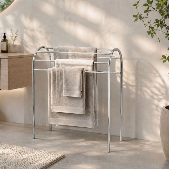 Relaxdays 81.5x78cm Inox Grey