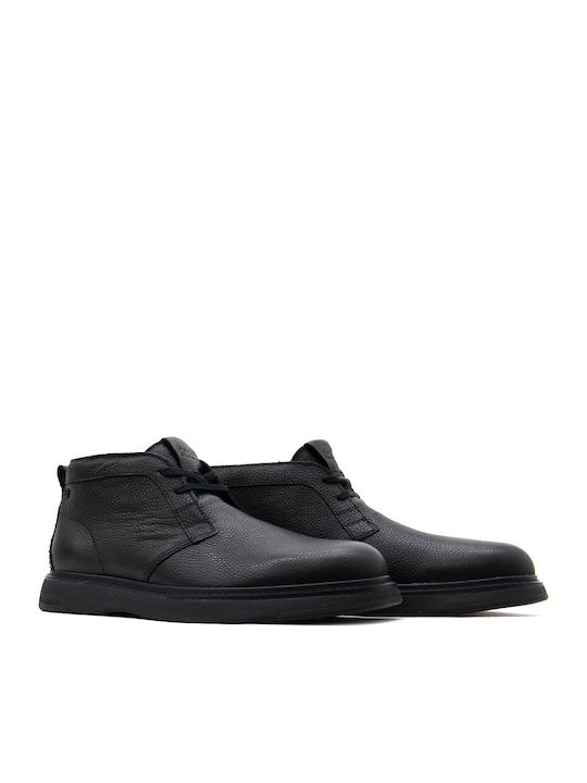 Black Leather Chukka Boots