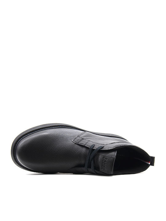 Black Leather Chukka Boots