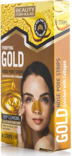 Beauty Formulas Reinigende Gold Nasenstreifen 6 Stück