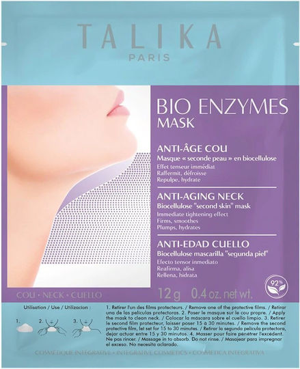 Talika Bio Enzymes Anti-Ageing Für Den Hals 1Stück Stoffmaske 12gr