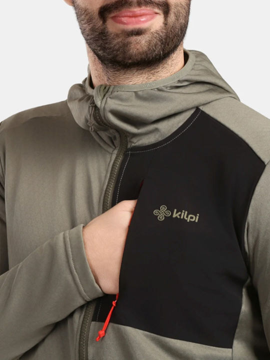 Sevelen Ανδρική Ζακέτα Fleece με Κουκούλα Green