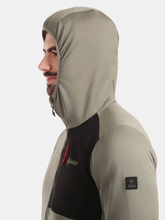 Sevelen Ανδρική Ζακέτα Fleece με Κουκούλα Green