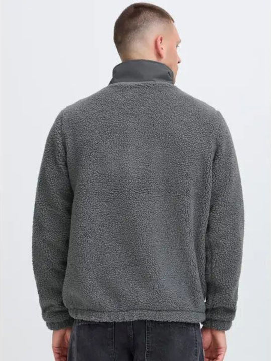 Bhtort Men's Grey Fleece Jacket