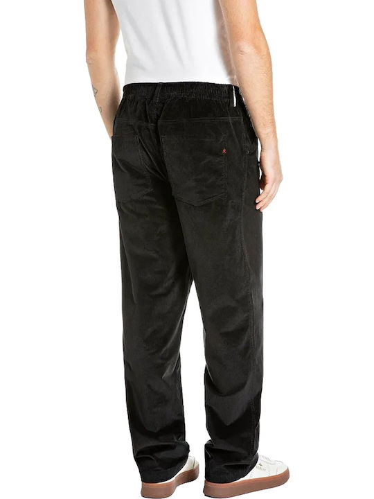 Replay Tyde Herren Hose in Regular Fit Schwarz