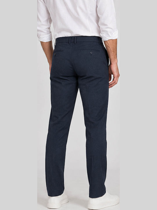 Herren-Chinohose Slim Fit Navy 409626808F-Blau