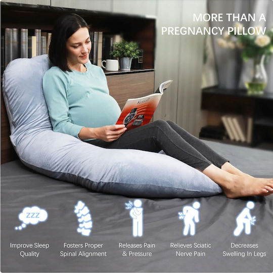 Pernă pentru Sarcină Gri 75 cm