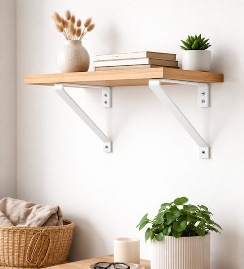 Finetto Metal Shelf Bracket in White 271-1101038WHI