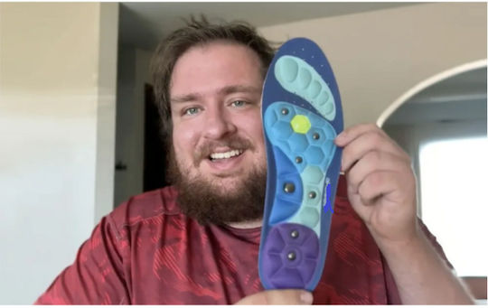 Magnetische Einlegesohlen Für Schuhe Zur Druckpunktmassage Mit Verstellbarer Größe