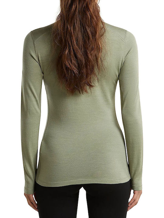 Icebreaker Women's Green Long-Sleeved Thermal Top