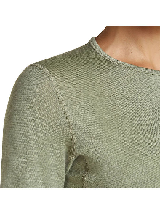 Icebreaker Women's Green Long-Sleeved Thermal Top