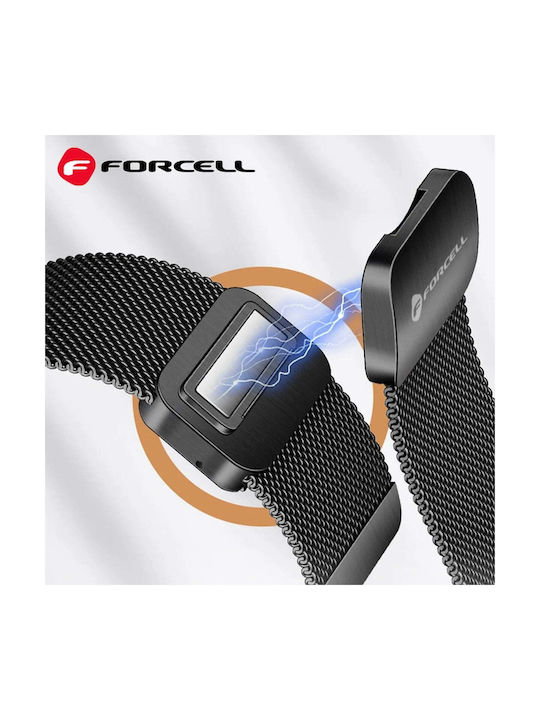 Forcell Strap To Samsung Galaxy Watch F-design Fs11 Magnetic Steel 22mm Black