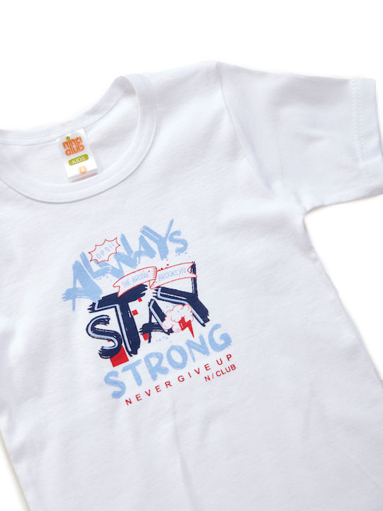 Nina Club Kids’ Short-Sleeved White Undershirt