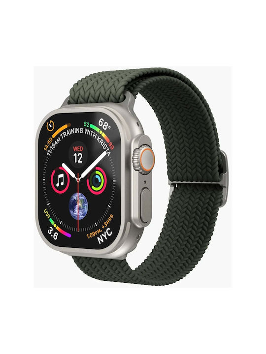 Vonmählen Woven Loop Armband Smartwatch Oliv Apple Apple Watch 44 45 46 49 mm Nylon Vonmählen Woven Loop Armband Smartwatch Oliv Apple Apple Watch 44 45 46 49 mm Nylon