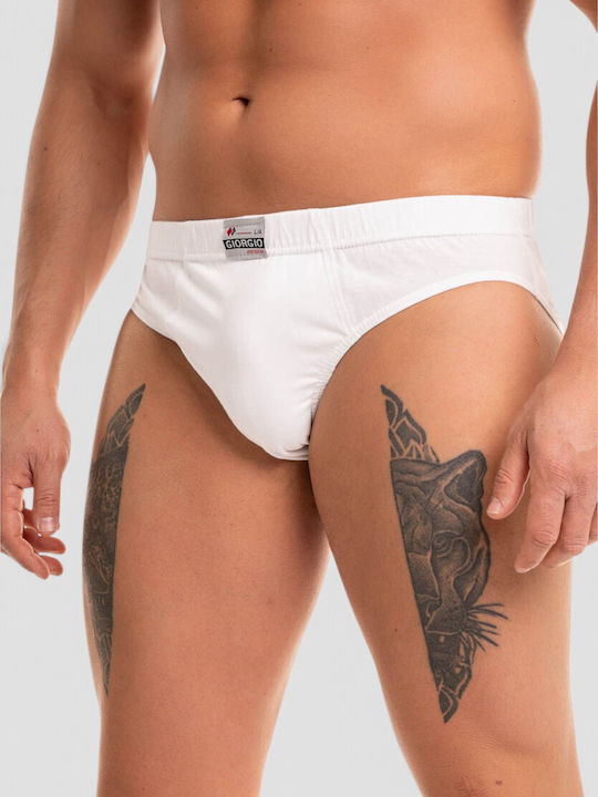 Men's White Printed Slips 6-Pack