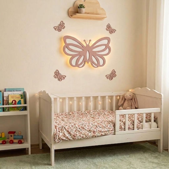 Kinder LED-Wandlampe aus Holz