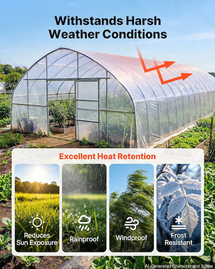 Vevor PEWSM5MILPEBDXZ32001V0 Greenhouse Cover