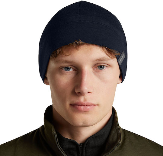 Unisex Knitted Beanie in Navy Blue