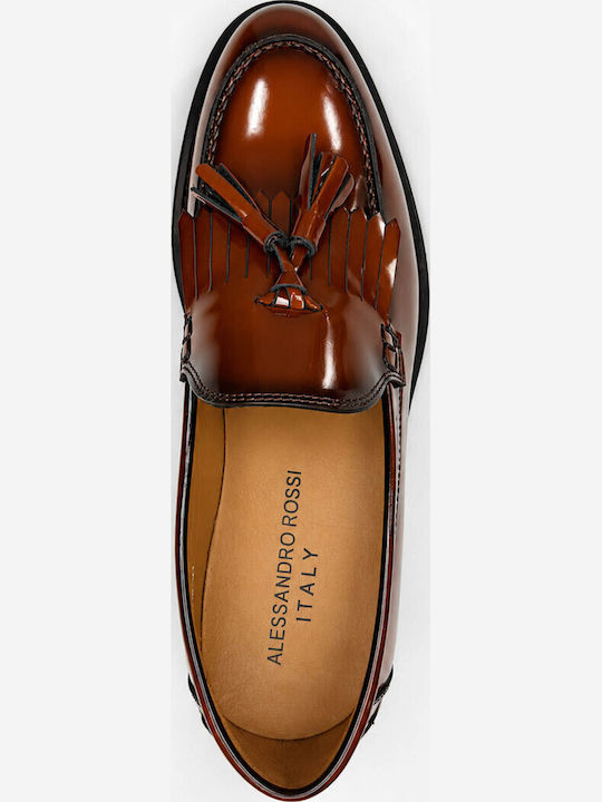 Δερμάτινα Ανδρικά Loafers σε Καφέ Χρώμα