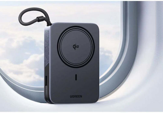Ugreen PB568 MagSafe Qi2 Външна батерия 10000mAh 30W Power Delivery Сива