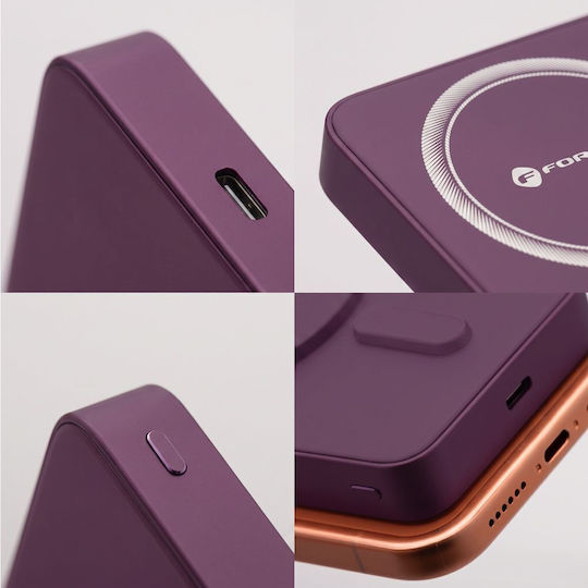 F-Energy F10K8 MagSafe Външна батерия 10000mAh 15W Power Delivery / Quick Charge Череша