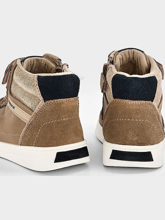 Kids Ankle Boots with Zipper Brown