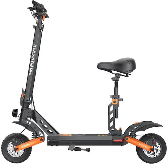 KuKirin G2 Pro VMP Trotinetă Electrică cu Viteză Maximă de 25 km/h și Autonomie de 65 km în Culoare Neagră