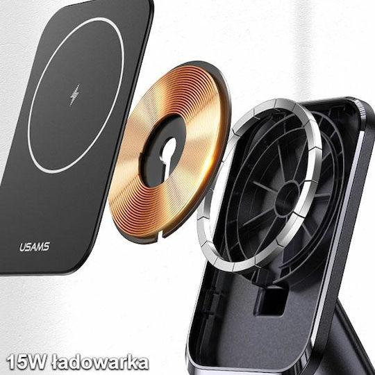Usams Kabelloses Ladegerät (Qi Pad) 20W Schwarzs (CC150)