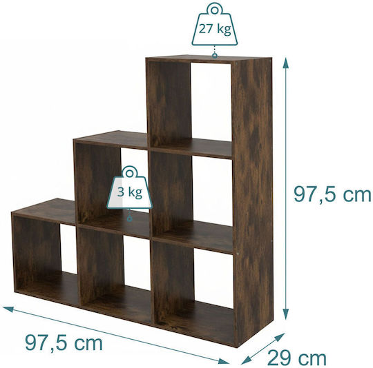 Bibliotecă Maro 97,5x29x97,5 cm