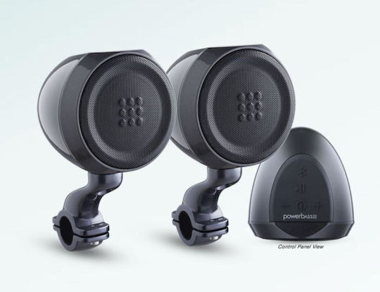 PowerBass Set Marine-Lautsprecher Pod Wasserdicht mit 50W RMS Schwarz