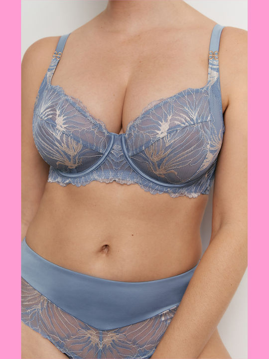 High-Waist Women's Briefs Light Blue
